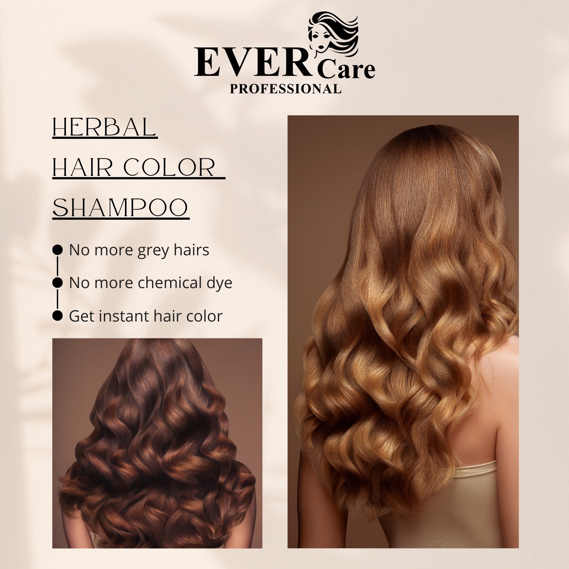 Herbal Hair Color Shampoo Natural Black 6 Sachet