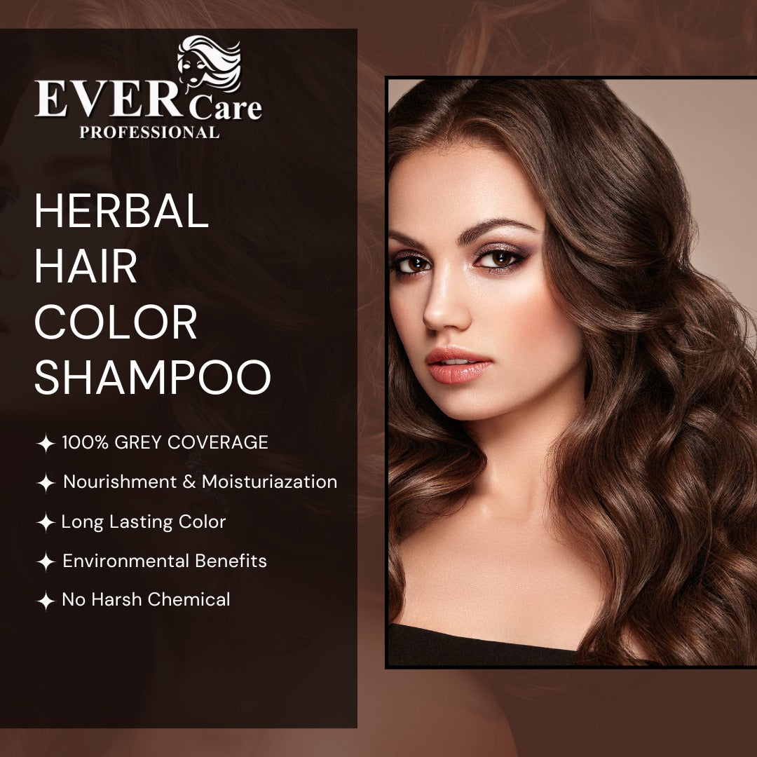 Herbal Hair Color Shampoo Natural Black Box