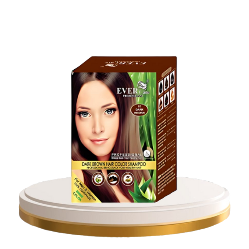Herbal Hair Color Shampoo Dark Brown 6 Sachet