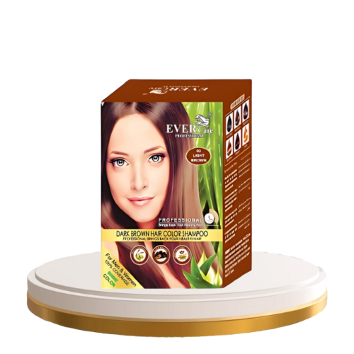 Herbal Hair Color Shampoo Light Brown 6 Sachet